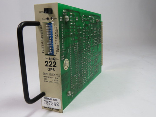 Peek Sarasota 222-GP5 Sensor Switch Loop Detector Card USED