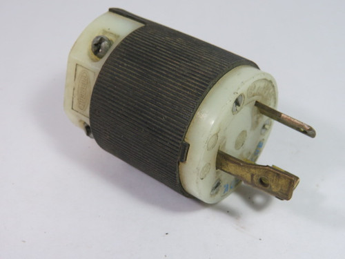 Hubbell 2621 Twist-Lock Plug 30A 250V 3W 2P USED