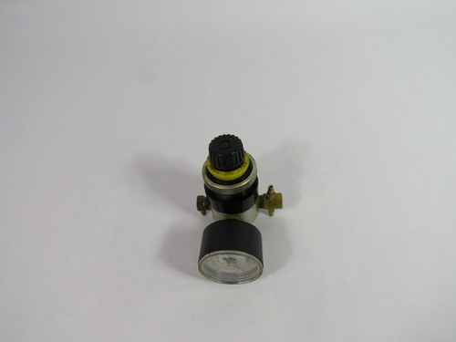 Monnier 101-3008-1 1/8" Miniature Regulator w/ Gauge 0-30PSI 0-200KPa USED