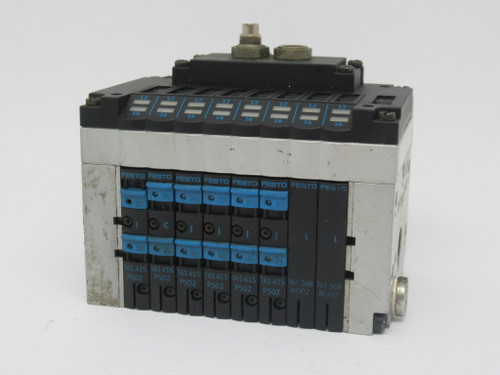 Festo CPV10-VI-10P-10-8C-FB-R-Y-JC4JLL Solenoid Valve Manifold Assembly USED