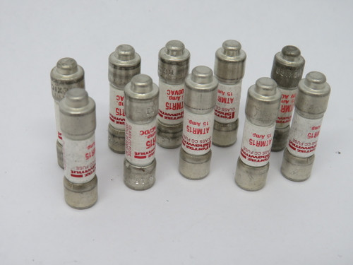 Ferraz Shawmut ATMR15 Current Limiting Fuse 15A 600V Lot of 10 USED