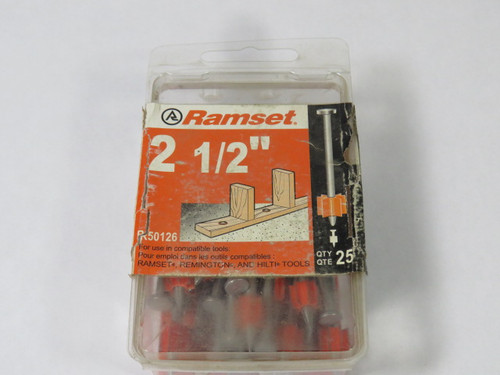 Ramset R50126 2-1/2" Low Velocity Drive Pin 25-Pack ! NEW !