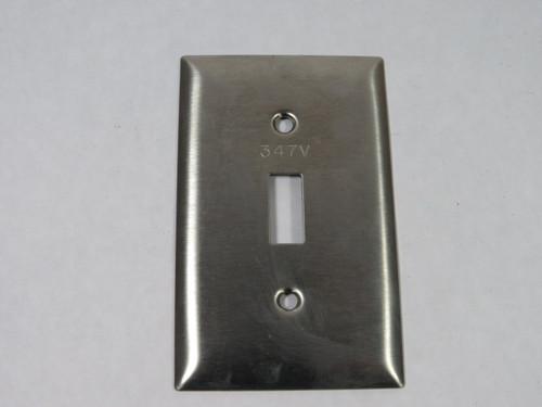 Hubbell 97071HV Stainless Steel 1-Gang Wall Plate Type 302 ! NOP !