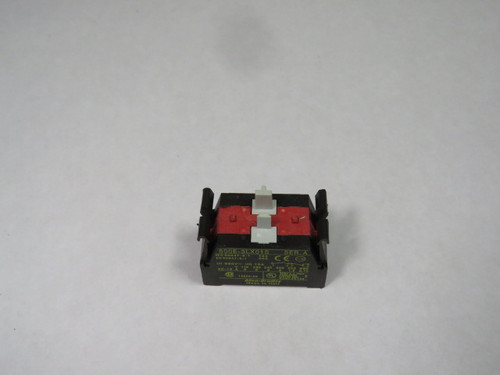 Allen-Bradley 800E-3LX01S Pushbutton Latch Mount Contact Block Red/Black USED