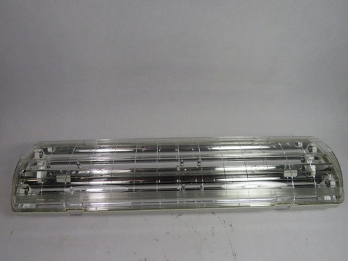 Beghelli BS10024T8217AC120V Light Fixture for 2X T8 Lamps 120-277VAC ! NEW !