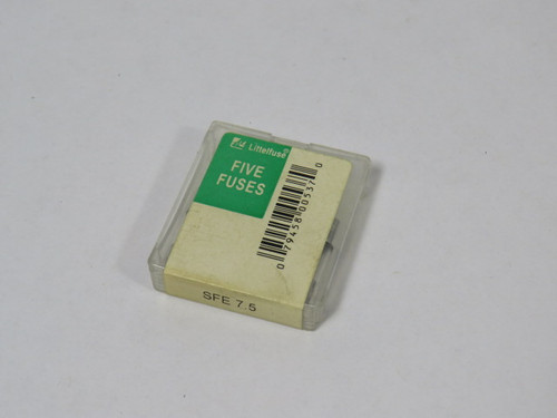 Littelfuse SFE-7.5 Glass Body Fuse 7.5A 32V 5-Pack NEW