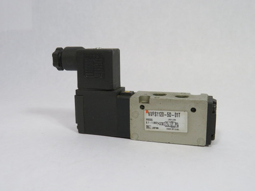 SMC NVFS1120-5D-01T Solenoid Valve 26-21Vdc USED
