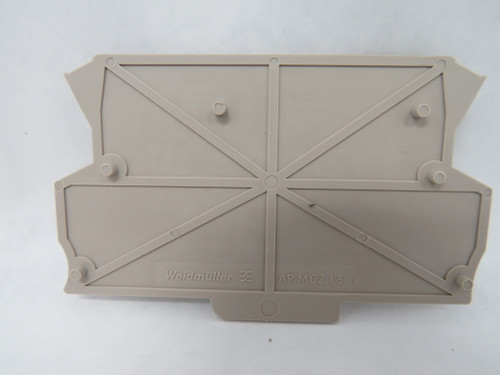 Weidmuller AP-MCZ1.5-1674 8389030000 Beige Terminal Block End Plate USED
