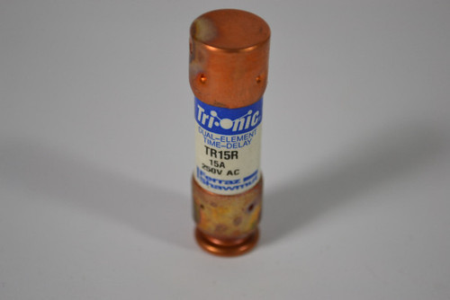 Ferraz Shawmut TR15R Time Delay Fuse 15A 250VAC USED