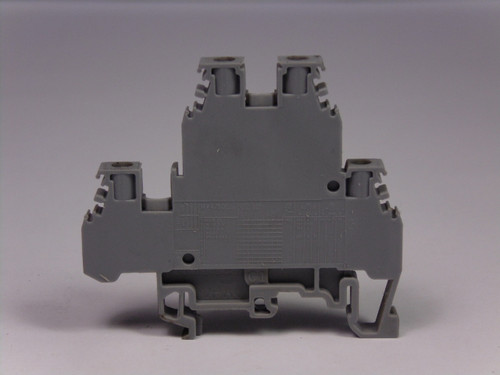 Entrelec M4/6.D2.2 Grey Double Deck Terminal Block 26A 600V USED