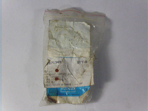 Sandvik 81671349 Straight Thread Elbow ! NWB !