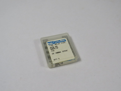 Ferraz Shawmut GDL15 Time Delay Fuse 15A 32V 5-Pack NEW