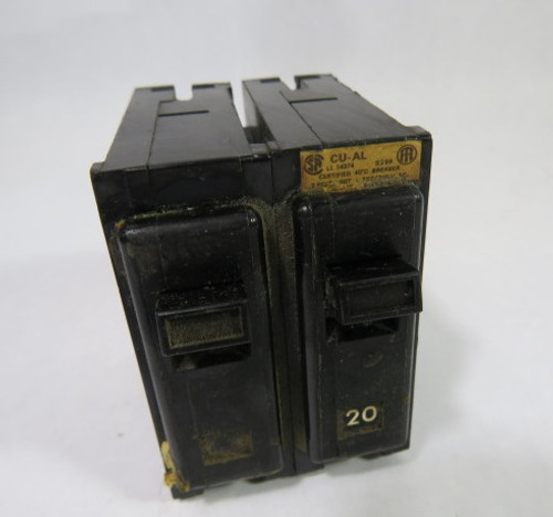 ITE EQ-P220 Circuit Breaker 20A 120/240VAC 2-Pole MISSING PIECE USED