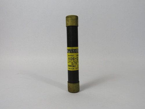 Fusetek KOS-2 Fast Acting One Time Fuse 2A 600V USED