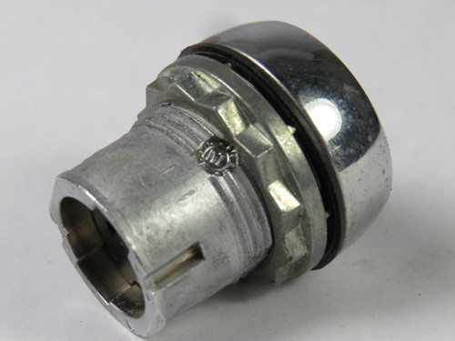 Allen-Bradley 800FM-F2 22mm Metal Push Button Black Flush Head USED