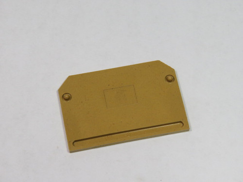 Weidmuller 0191320000 AP for SAKS-1/SAKS-3 Terminal Block End Plate TAN ! NOP !
