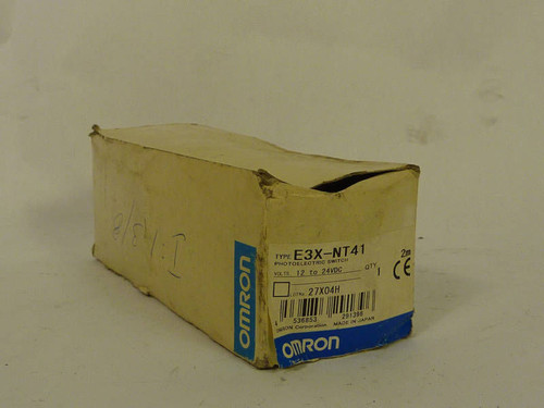 Omron Photoelectric Switch 12-24VDC E3X-NT41 *Box Damage* NEW