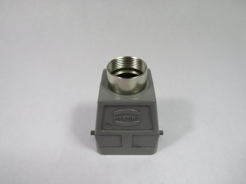 Harting 09300100422 HAN10B-HTE-PG21 Top Entry Hood Connector Housing USED