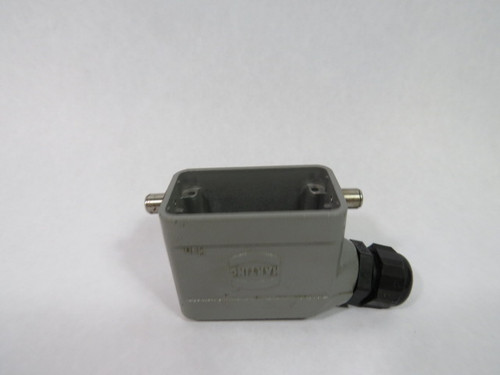 Harting 09300061540 HAN6B-GS-13.5 Side Entry Hood Connector Housing USED
