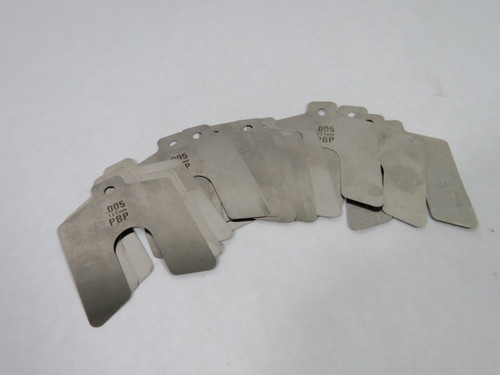 Precision Brand 42225 Stainless Shim .005" Gauge 5/8" Slot Lot of 7 USED