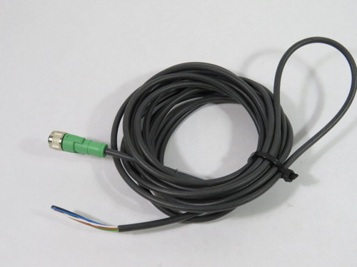 Phoenix 1669848 Sensor/Actuator Cable w/ 5 Pin Female Connector 5M USED