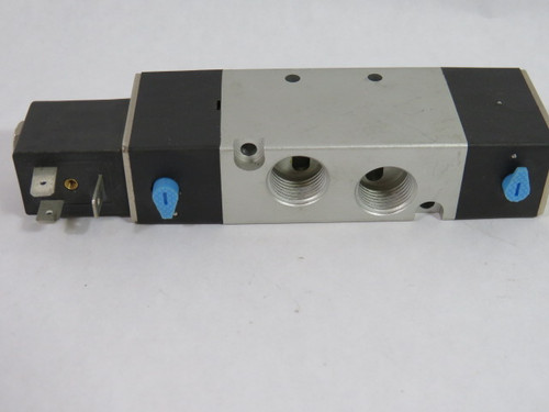 Mettle Air 4V320-10-DC24 2 Position Valve 3/8" NPT 24VDC Coil .15-.8mPa USED