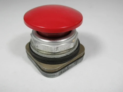 Allen-Bradley 800T-D6 Series N Push Button Red Mushroom Head No Contacts USED