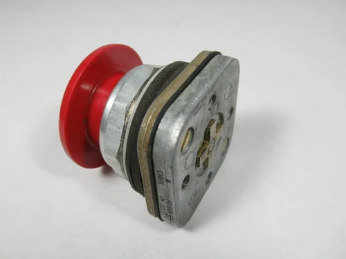 Allen-Bradley 800T-D6 Series N Push Button Red Mushroom Head No Contacts USED