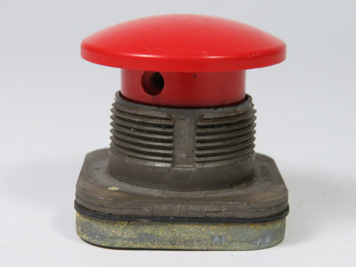 Allen-Bradley 800T-D6 Ser A Push Button Red Mushroom Head No Contacts USED