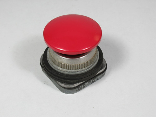 Allen-Bradley 800T-D6 Series A Push Button Red Mushroom Head No Contacts USED