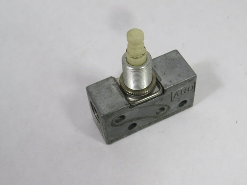 Aro 224-C 3-Way Push Button Valve 1/8" NPT 2 Position No Knob USED