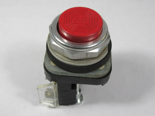 Allen-Bradley 800T-B6A Series N Push Button Red Extended Head 1NO 1NC USED