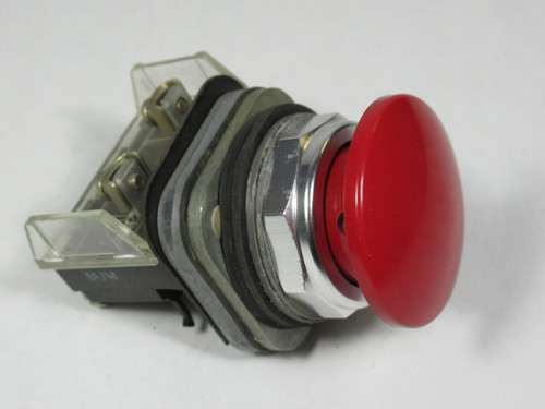 Allen-Bradley 800T-D6D2 Series N Push Button Red Mushroom Head 1NC USED