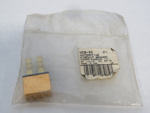 Bussmann UCB-20 Automotive Circuit Breaker 20A 12VDC NEW