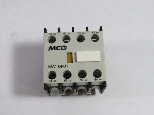 MCG MA1-DN31 Auxiliary Contact 3NO/1NC 10A 690V USED