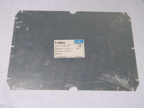 Unibox 144B1010 Mounting Plate 210 x 285 x 1.5 NEW