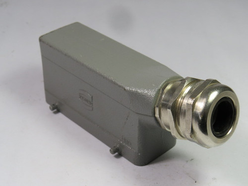 Harting 19-30-024-1522 Side Entry Connector Hood USED