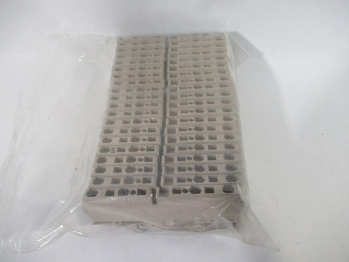 Weidmuller ZDU-2.5/4AN Terminal Block Lot of 20 BEIGE USED