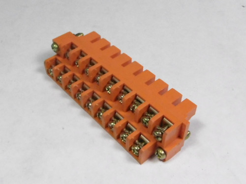 Fujikura/DDK DDK18-B Terminal Block Plug Connector 18-Pos Orange USED