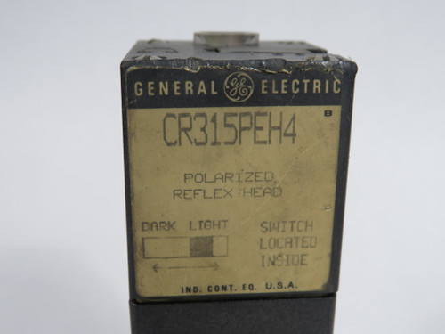 General Electric CR315PEF01A Photoelectric Limit Switch C/W CR315PEH4 Head USED