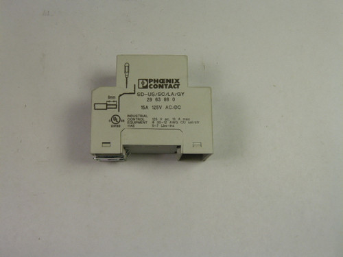 Phoenix Contact SD-US/SC/LA/GY Cabinet Socket Receptacle 15A 12V USED