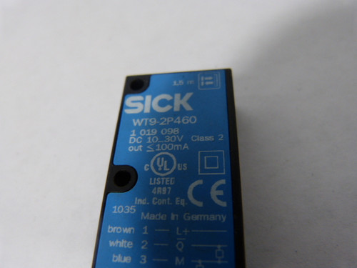 Sick WT9-2P460 Photoelectric Sensor USED