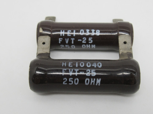 Huntington FVT-25 Wirewound Resistor 25W 250 Ohms Lot of 2 NOP