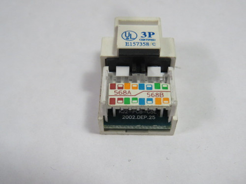 Britawn Telecom KJ2-CE-US-WH Cat5e Tool-less Jack White Lot Of 20 USED