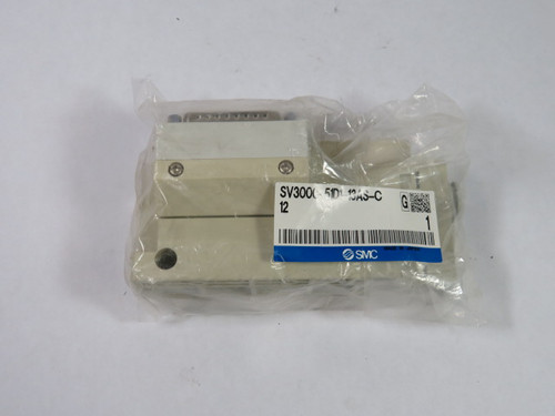 SMC SV3000-51D1-13AS-C12 D-Sub Endplate For SS5V3 Manifold ! NWB !