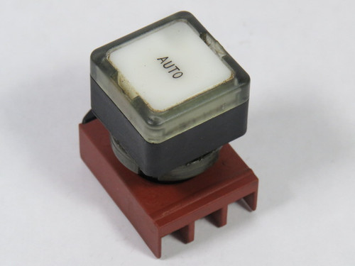 General Electric P9SPLBGD Push Button Illuminated White Flush "AUTO" USED