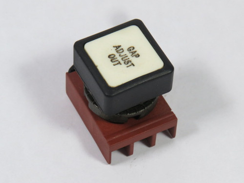 General Electric P9SPNBG Push Button Standard White "GAP ADJUST OUT" USED