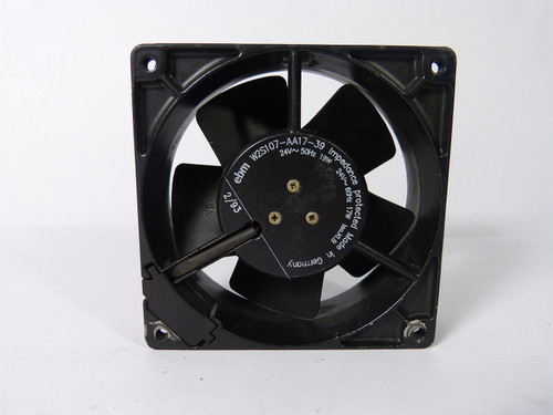 EBM W2S107-AA17-39 Axial Fan 24V 19W USED