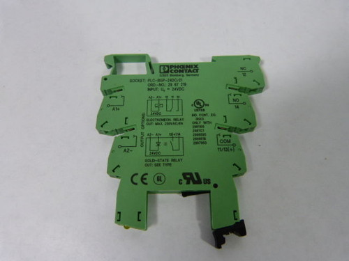 Phoenix Contact PLC-BSP-24DC/21 PLC Socket Relay 2967219 USED