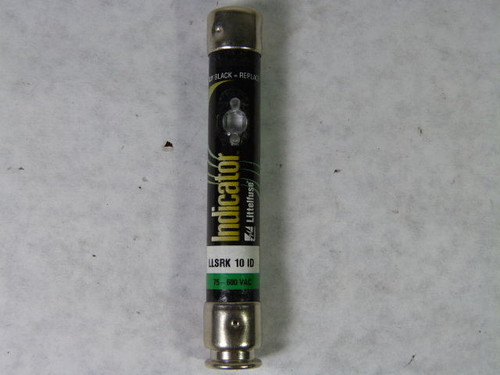 Littelfuse LLSRK-10-ID Dual Element Time Delay Indicator Fuse 10A 600V USED